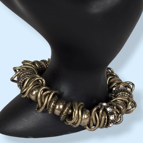 (2/$20) Lia Sophia Cut Crystal Stretch Bracelet - Picture 3 of 5